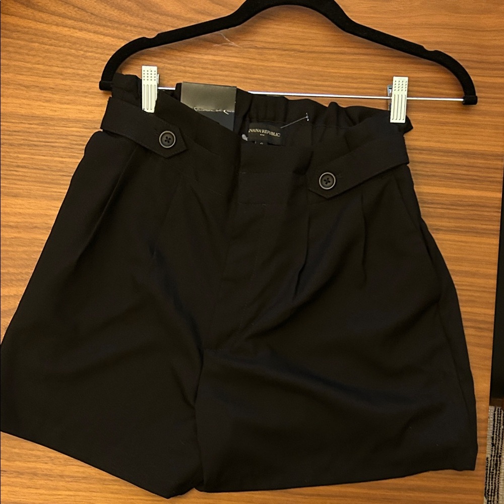 Banana Republic High Waist Black Shorts